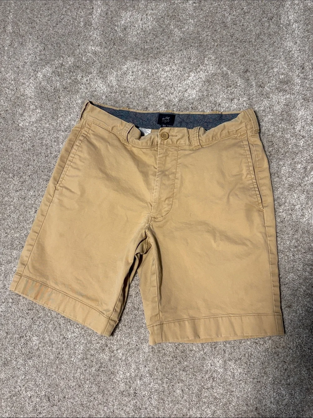 Jcrew Comfort Stretch Tan Flat Front Shorts